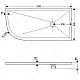 Купить Душевой поддон из искусственного камня RGW Stone Tray ST/AR-0129W 120x90 R 16154129-01R Белый в магазине сантехники Santeh-Crystal.ru