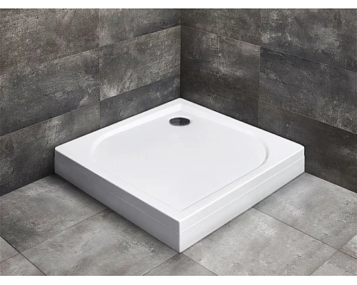 Приобрести Акриловый поддон для душа Radaway Delos C 100x100x16 белый в магазине сантехники Santeh-Crystal.ru