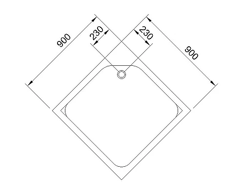 Приобрести Акриловый поддон для душа Royal Bath HP RB90HP 90х90 Белый в магазине сантехники Santeh-Crystal.ru