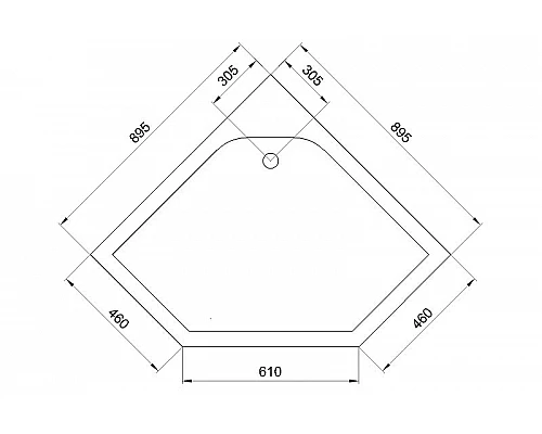 Купить Акриловый поддон для душа Royal Bath TR 90х90 RB90TR Белый в магазине сантехники Santeh-Crystal.ru