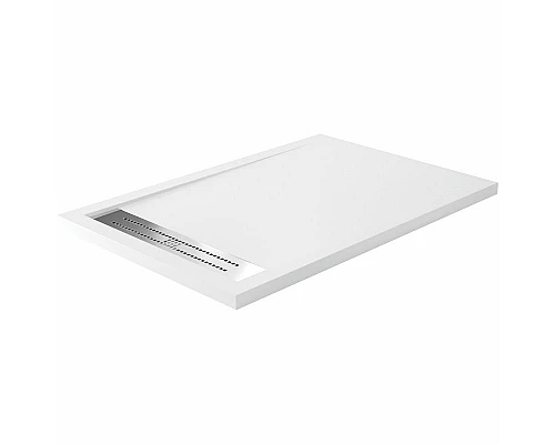 Приобрести Душевой поддон из искусственного камня WasserKRAFT Mindel 140х80 85T35 Белый матовый в магазине сантехники Santeh-Crystal.ru