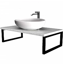 Столешница под раковину 1MarKa Grunge Loft 80 У85839 подвесная Бетон светлый