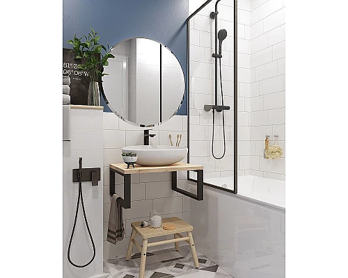 Заказать Столешница под раковину 1MarKa Grunge Loft 60 Ц0000001584 Дуб вотан в магазине сантехники Santeh-Crystal.ru