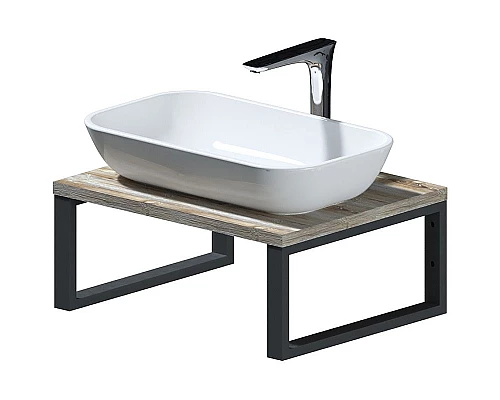 Приобрести Столешница под раковину 1MarKa Grunge Loft 60 Ц0000001583 Дуб намибия в магазине сантехники Santeh-Crystal.ru