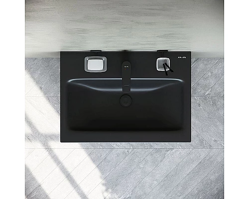 Купить Раковина AM.PM Gem 60 M90WCC0602BM Черная матовая в магазине сантехники Santeh-Crystal.ru