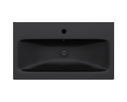 Приобрести Раковина AM.PM Gem 75 M90WCC0752BM Черная матовая в магазине сантехники Santeh-Crystal.ru
