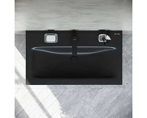 Приобрести Раковина AM.PM Gem 75 M90WCC0752BM Черная матовая в магазине сантехники Santeh-Crystal.ru