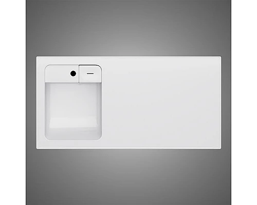 Приобрести Раковина AM.PM X-Joy 100 L M85AWPL1001WG на стиральную машину Белая в магазине сантехники Santeh-Crystal.ru