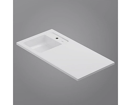 Приобрести Раковина AM.PM X-Joy 100 L M85AWPL1001WG на стиральную машину Белая в магазине сантехники Santeh-Crystal.ru