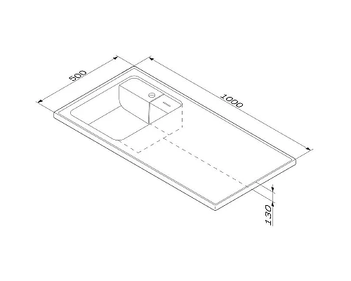 Приобрести Раковина AM.PM X-Joy 100 L M85AWPL1001WG на стиральную машину Белая в магазине сантехники Santeh-Crystal.ru
