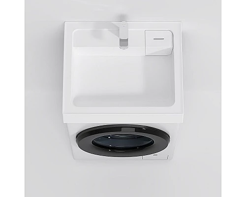 Купить Раковина AM.PM X-Joy 60 M85AWCC0602WG над стиральной машиной Белая в магазине сантехники Santeh-Crystal.ru