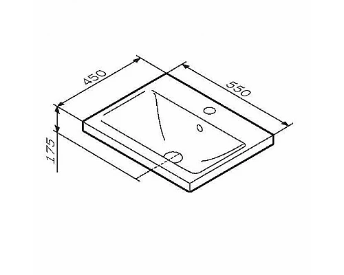 Приобрести Раковина AM.PM X-Joy 55 M85AWCC0552WG Белая в магазине сантехники Santeh-Crystal.ru