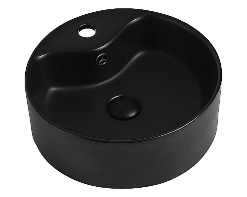 Приобрести Раковина Abber Bequem 41 AC2104MB Черная матовая в магазине сантехники Santeh-Crystal.ru