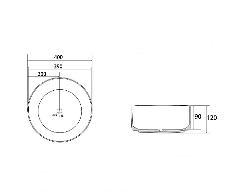 Приобрести Раковина-чаша Abber Bequem 40 AC2109BGM Золото матовое в магазине сантехники Santeh-Crystal.ru