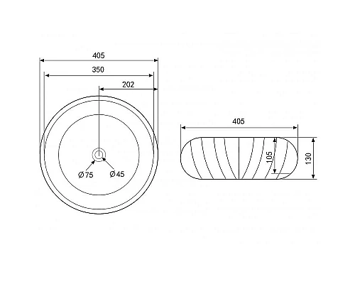 Заказать Раковина-чаша Abber Bequem 40 AC2115 Белая в магазине сантехники Santeh-Crystal.ru