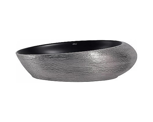 Раковина-чаша Abber Bequem 49 AC2107BS Черный матовый Серебро