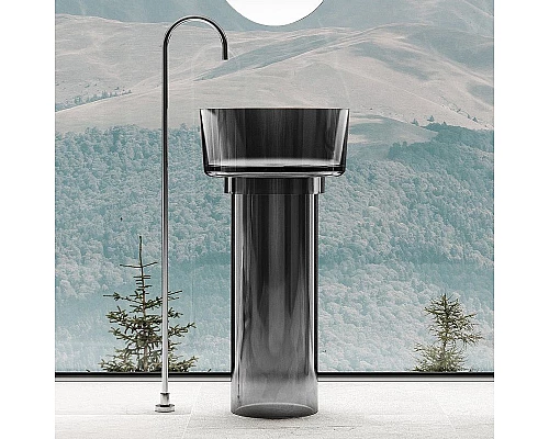 Заказать Раковина Abber Kristall 45 AT2702Onyx-H Черная в магазине сантехники Santeh-Crystal.ru