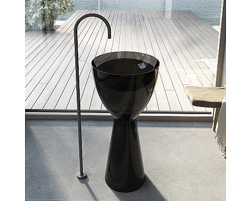 Купить Раковина Abber Kristall 45 AT2703Onyx Черная в магазине сантехники Santeh-Crystal.ru