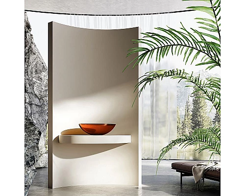 Купить Раковина-чаша Abber Kristall 50 AT2802Opal Коричневая в магазине сантехники Santeh-Crystal.ru