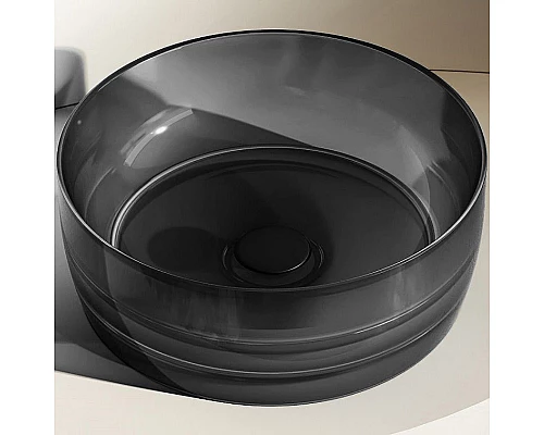 Купить Раковина-чаша Abber Kristall 40 AT2804Onyx Черная в магазине сантехники Santeh-Crystal.ru