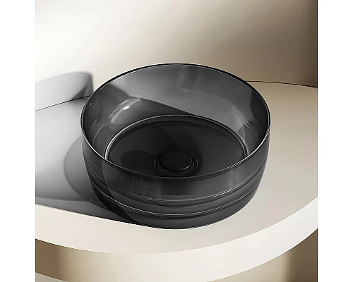 Купить Раковина-чаша Abber Kristall 40 AT2804Onyx Черная в магазине сантехники Santeh-Crystal.ru