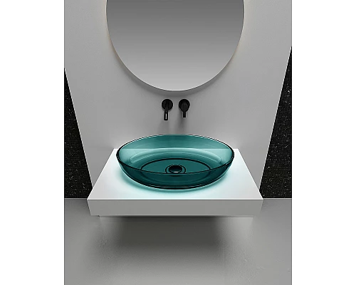 Раковина-чаша Abber Kristall 60 AT2801Aquamarin Бирюзовая