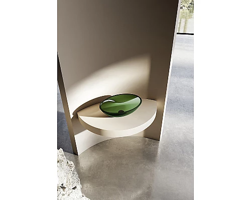 Раковина-чаша Abber Kristall 50 AT2802Emerald Зеленая