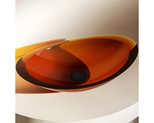 Раковина-чаша Abber Kristall 60 AT2808Opal Коричневая