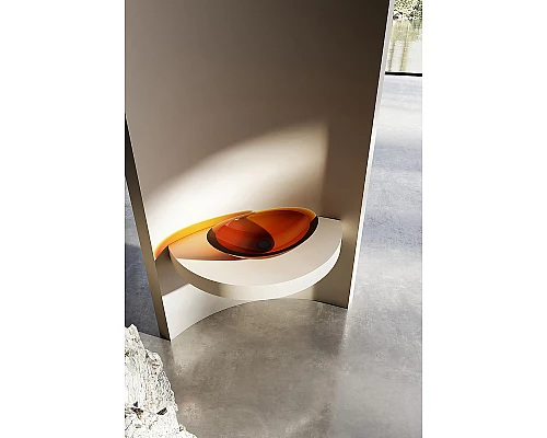 Раковина-чаша Abber Kristall 60 AT2808Opal Коричневая