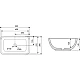 Купить Раковина-чаша Abber Rechteck 50 AC2202 Белая в магазине сантехники Santeh-Crystal.ru