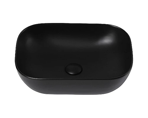 Приобрести Раковина-чаша Abber Rechteck 46 AC2200MB Черная матовая в магазине сантехники Santeh-Crystal.ru