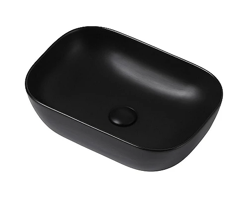 Приобрести Раковина-чаша Abber Rechteck 46 AC2200MB Черная матовая в магазине сантехники Santeh-Crystal.ru
