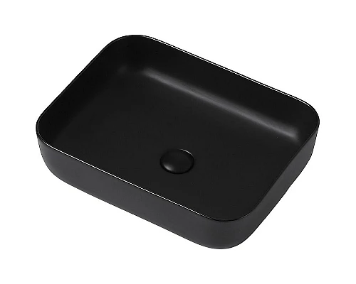 Приобрести Раковина-чаша Abber Rechteck 50 AC2202MB Черная матовая в магазине сантехники Santeh-Crystal.ru