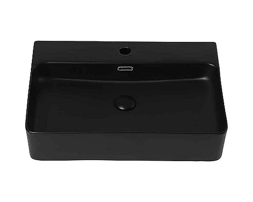 Купить Раковина Abber Rechteck 61 AC2201MB Черная матовая в магазине сантехники Santeh-Crystal.ru