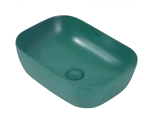 Приобрести Раковина-чаша Abber Rechteck 46 AC2200MBG Темно-зеленая матовая в магазине сантехники Santeh-Crystal.ru