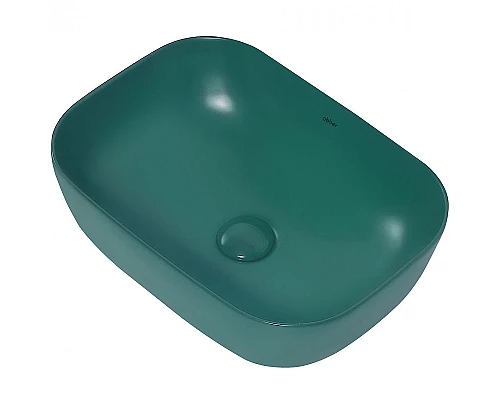 Приобрести Раковина-чаша Abber Rechteck 46 AC2200MBG Темно-зеленая матовая в магазине сантехники Santeh-Crystal.ru