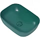 Приобрести Раковина-чаша Abber Rechteck 46 AC2200MBG Темно-зеленая матовая в магазине сантехники Santeh-Crystal.ru