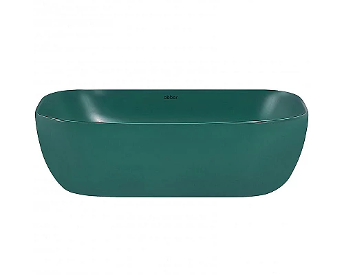 Приобрести Раковина-чаша Abber Rechteck 46 AC2200MBG Темно-зеленая матовая в магазине сантехники Santeh-Crystal.ru