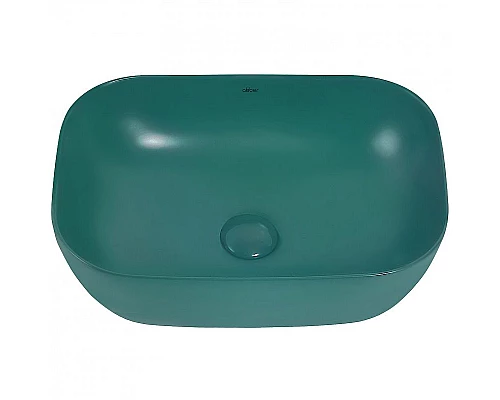 Приобрести Раковина-чаша Abber Rechteck 46 AC2200MBG Темно-зеленая матовая в магазине сантехники Santeh-Crystal.ru