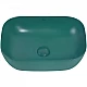 Приобрести Раковина-чаша Abber Rechteck 46 AC2200MBG Темно-зеленая матовая в магазине сантехники Santeh-Crystal.ru