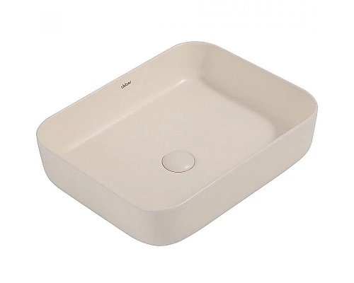 Купить Раковина-чаша Abber Rechteck 50 AC2202MBE Светло-бежевая матовая в магазине сантехники Santeh-Crystal.ru