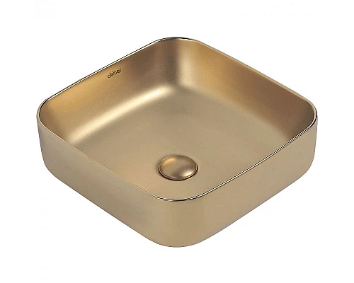 Заказать Раковина-чаша Abber Rechteck 39 AC2211MMG Золото матовое в магазине сантехники Santeh-Crystal.ru