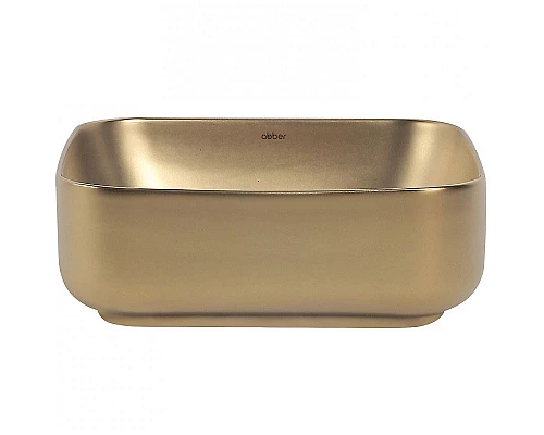 Заказать Раковина-чаша Abber Rechteck 39 AC2211MMG Золото матовое в магазине сантехники Santeh-Crystal.ru