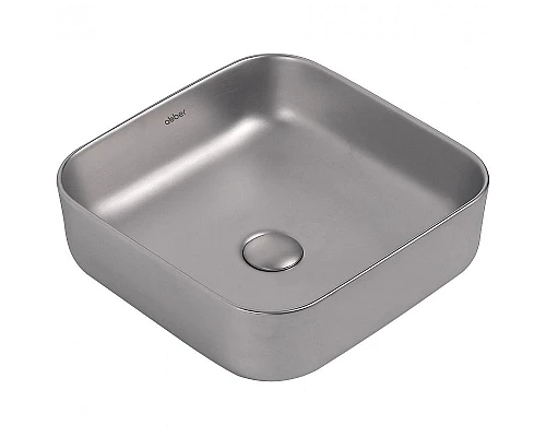 Приобрести Раковина-чаша Abber Rechteck 39 AC2211MS Серебро матовое в магазине сантехники Santeh-Crystal.ru