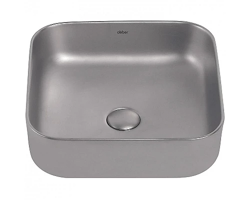 Приобрести Раковина-чаша Abber Rechteck 39 AC2211MS Серебро матовое в магазине сантехники Santeh-Crystal.ru
