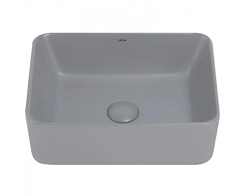 Купить Раковина-чаша Abber Rechteck 40 AC2213MG Серая матовая в магазине сантехники Santeh-Crystal.ru
