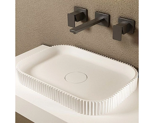 Приобрести Раковина-чаша Abber Stein 50 AS2602 Белая в магазине сантехники Santeh-Crystal.ru