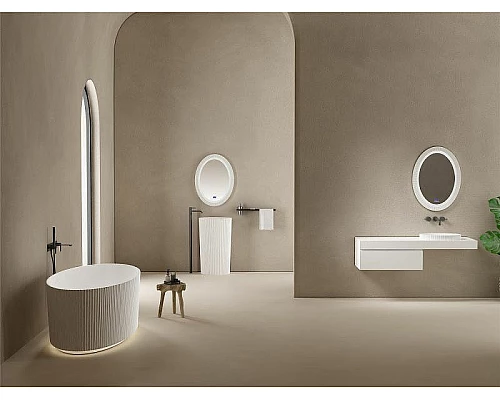 Приобрести Раковина-чаша Abber Stein 50 AS2603 Белая в магазине сантехники Santeh-Crystal.ru