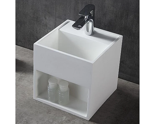 Купить Раковина Abber Stein 30 AS2639 подвесная Белая в магазине сантехники Santeh-Crystal.ru