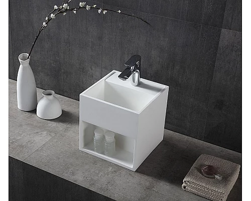 Купить Раковина Abber Stein 30 AS2639 подвесная Белая в магазине сантехники Santeh-Crystal.ru